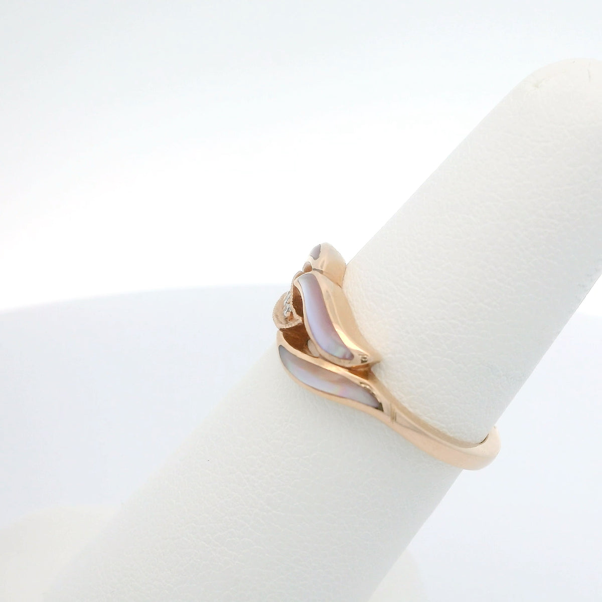 Mother of Pearl and Diamond Ring