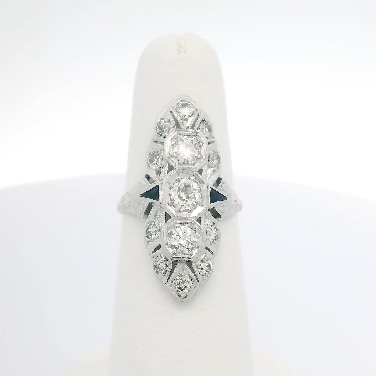 Vintage Platinum Diamond Ring