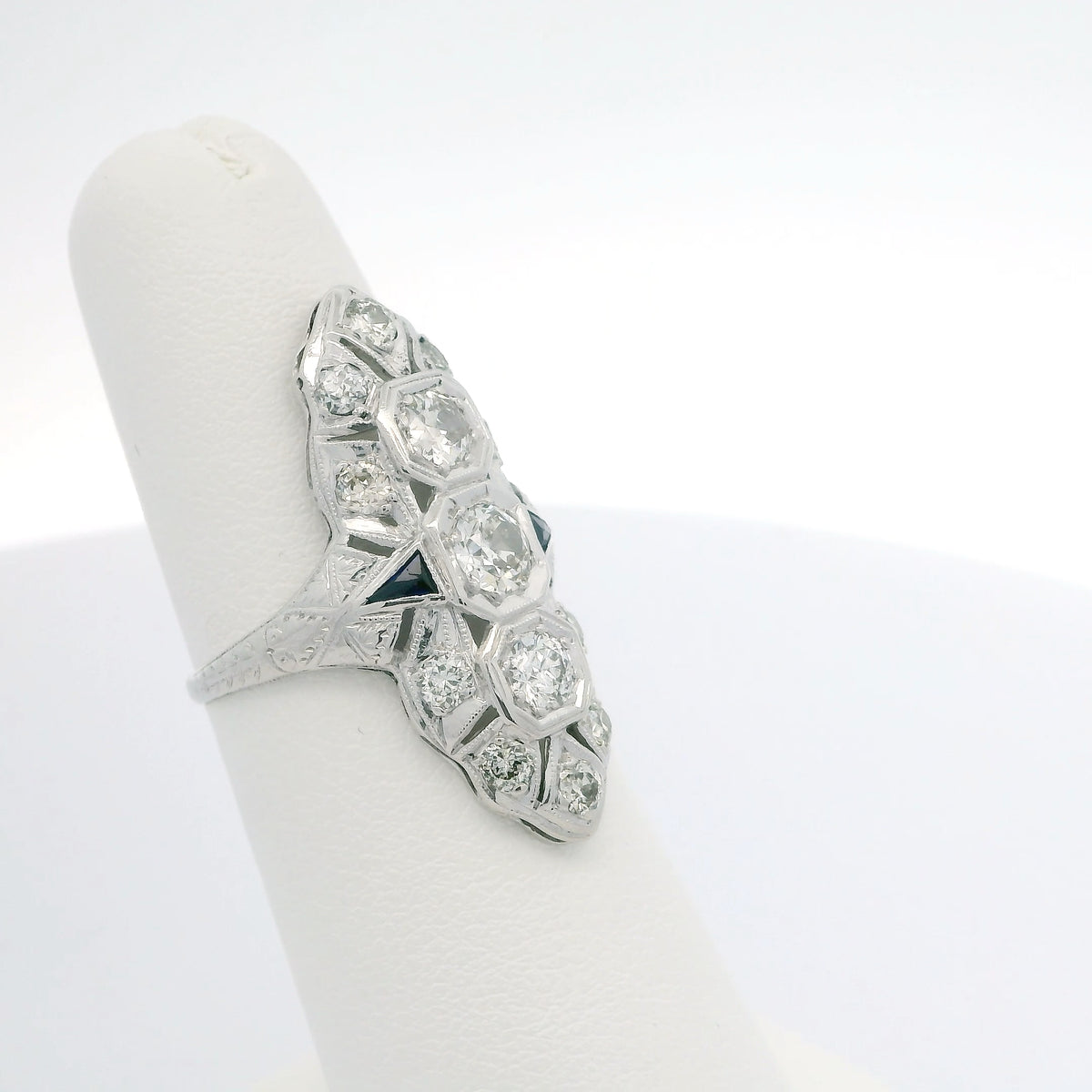 Vintage Platinum Diamond Ring
