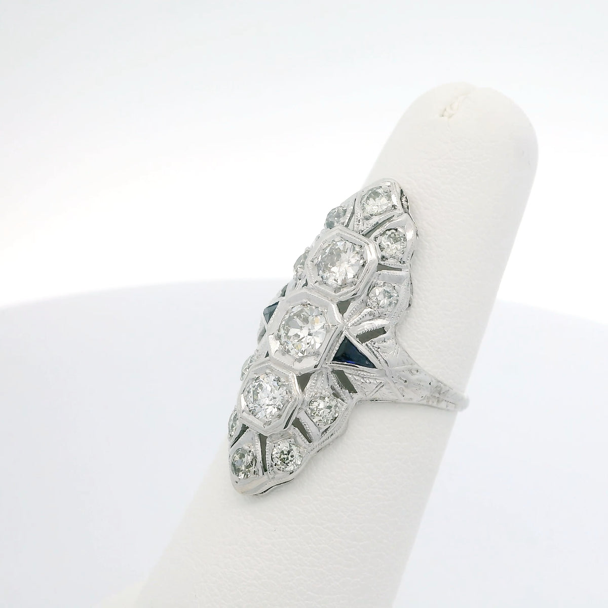 Vintage Platinum Diamond Ring