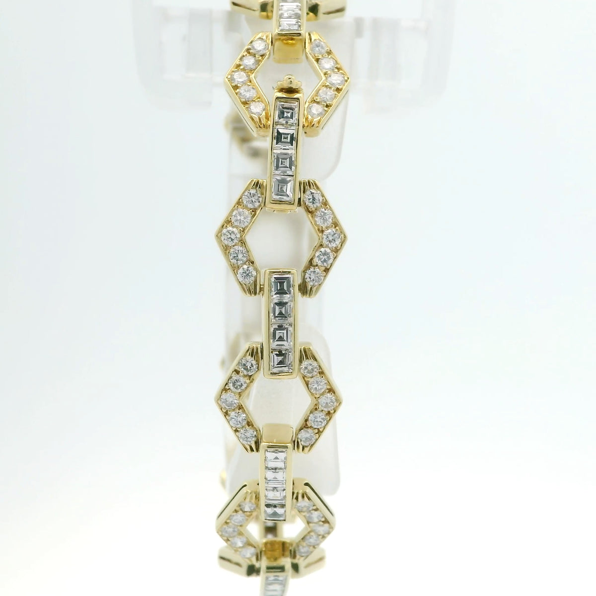 Open Metal Fancy Diamond Bracelet