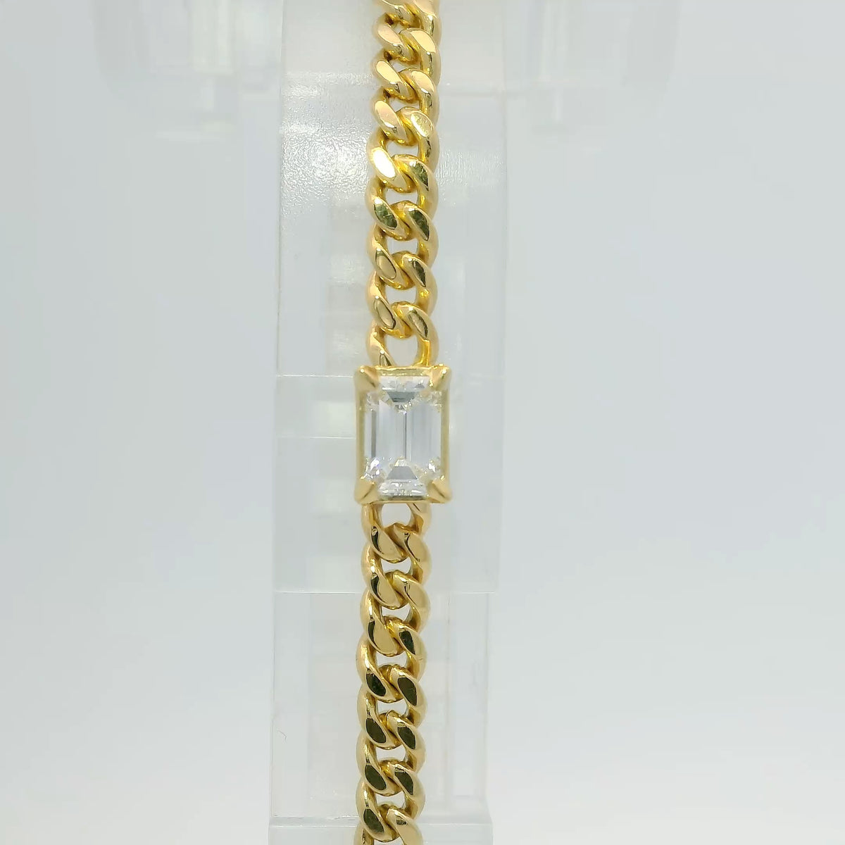 GIA Emerald Cut Diamond Bracelet