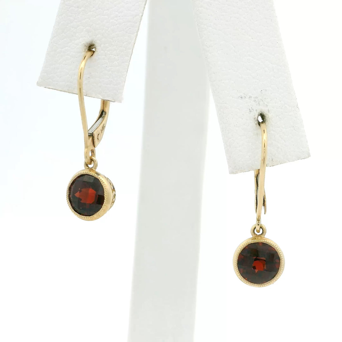 Garnet Drop Earrings