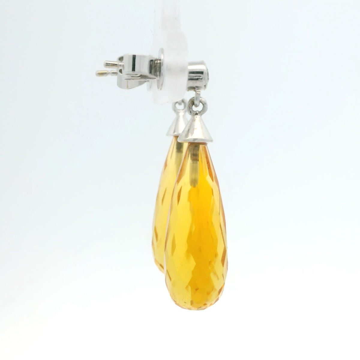 Citrine Briolette Drop Earrings