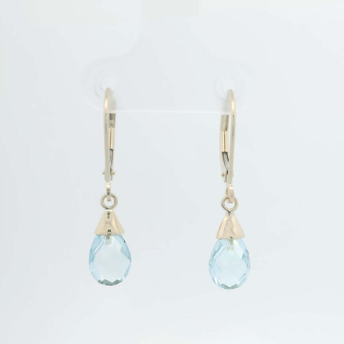 Blue Topaz Briolette Earrings