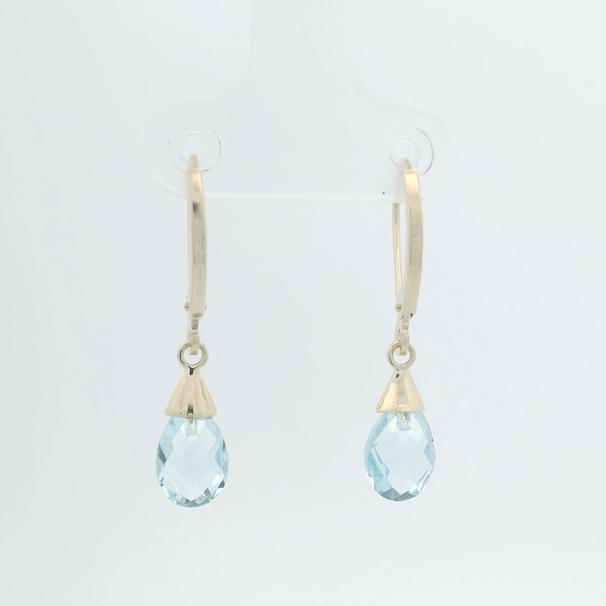 Blue Topaz Briolette Earrings