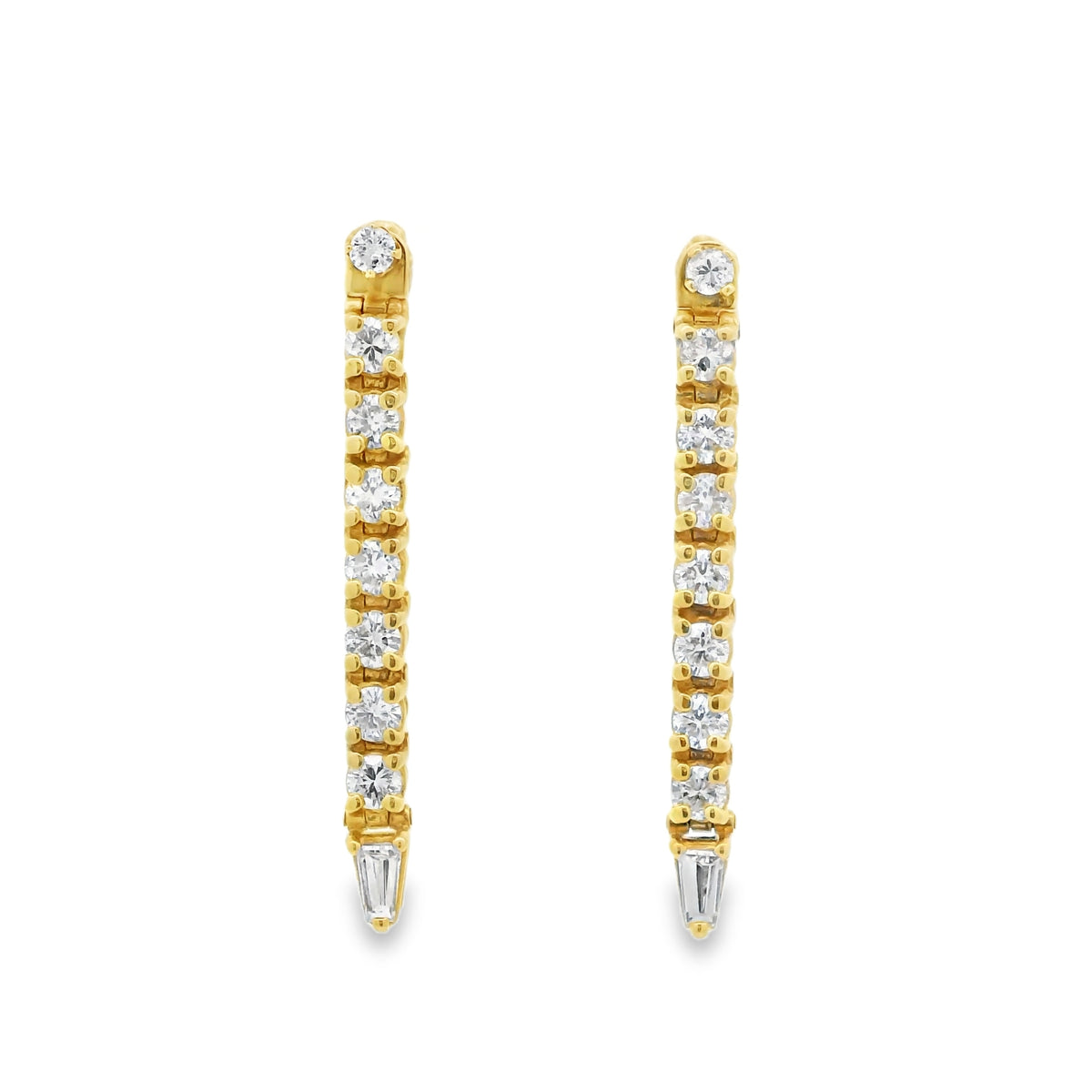 Diamond Studs with Drop Style Jackets