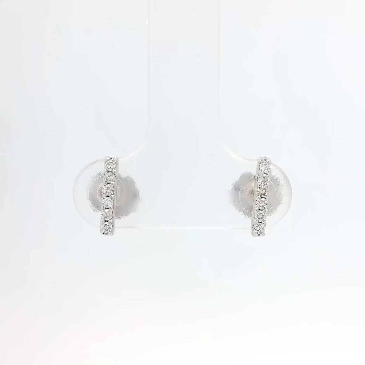 Diamond Bar Earrings