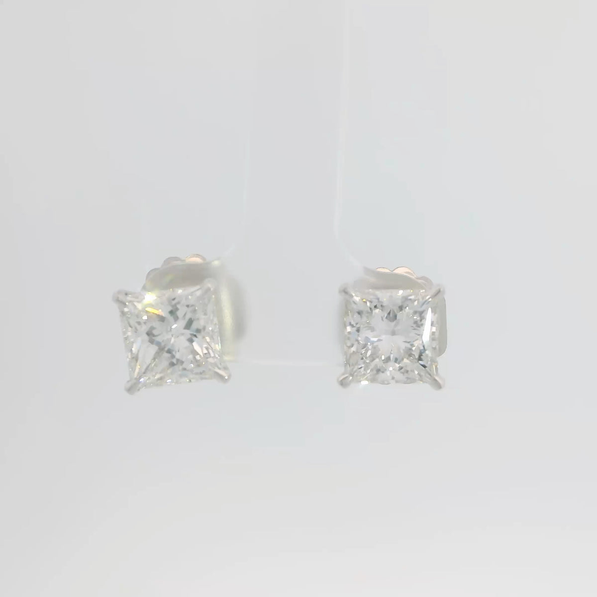 Princess Cut Lab Diamond Studs
