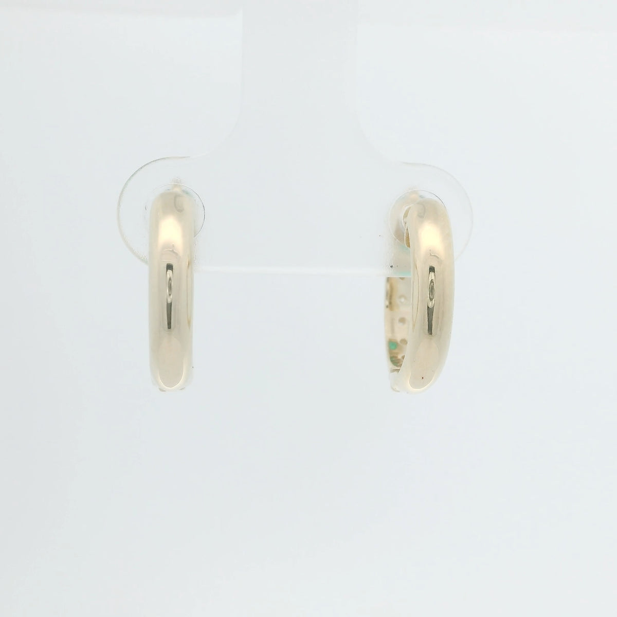 Emerald and Diamond Hoops