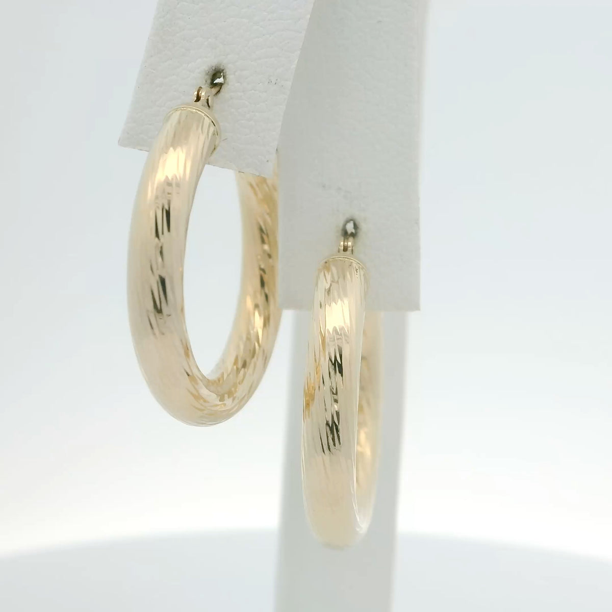 Textured Gold Hoops