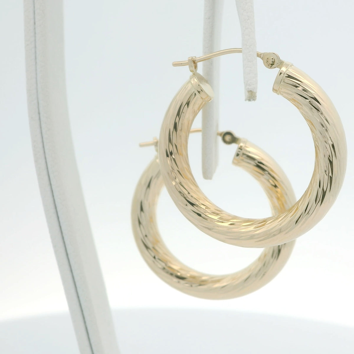Textured Gold Hoops