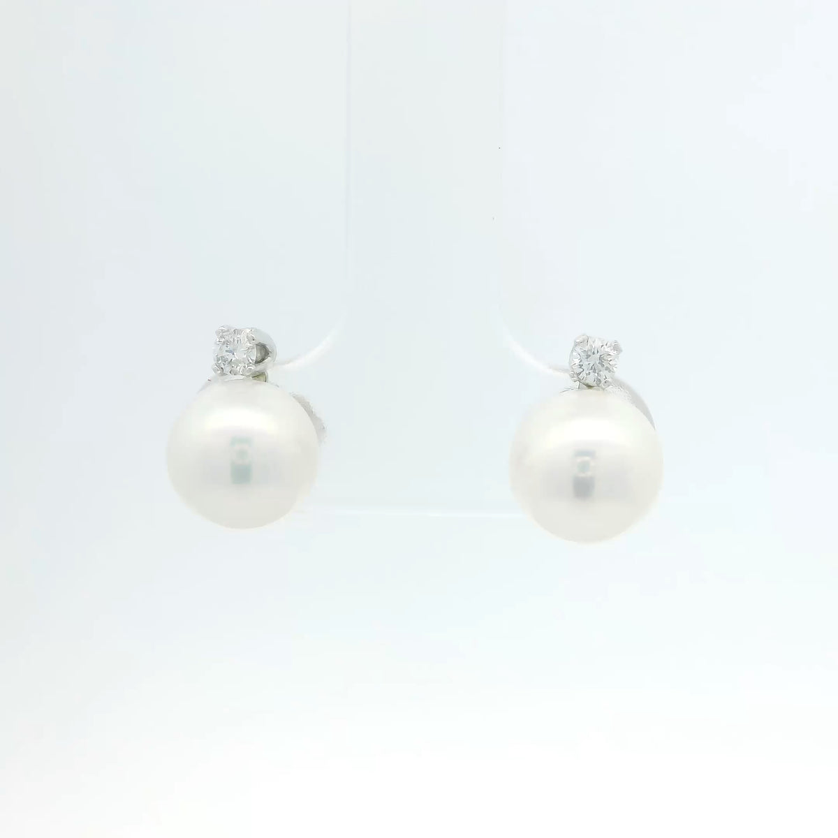 Pearl and Diamond Earrings