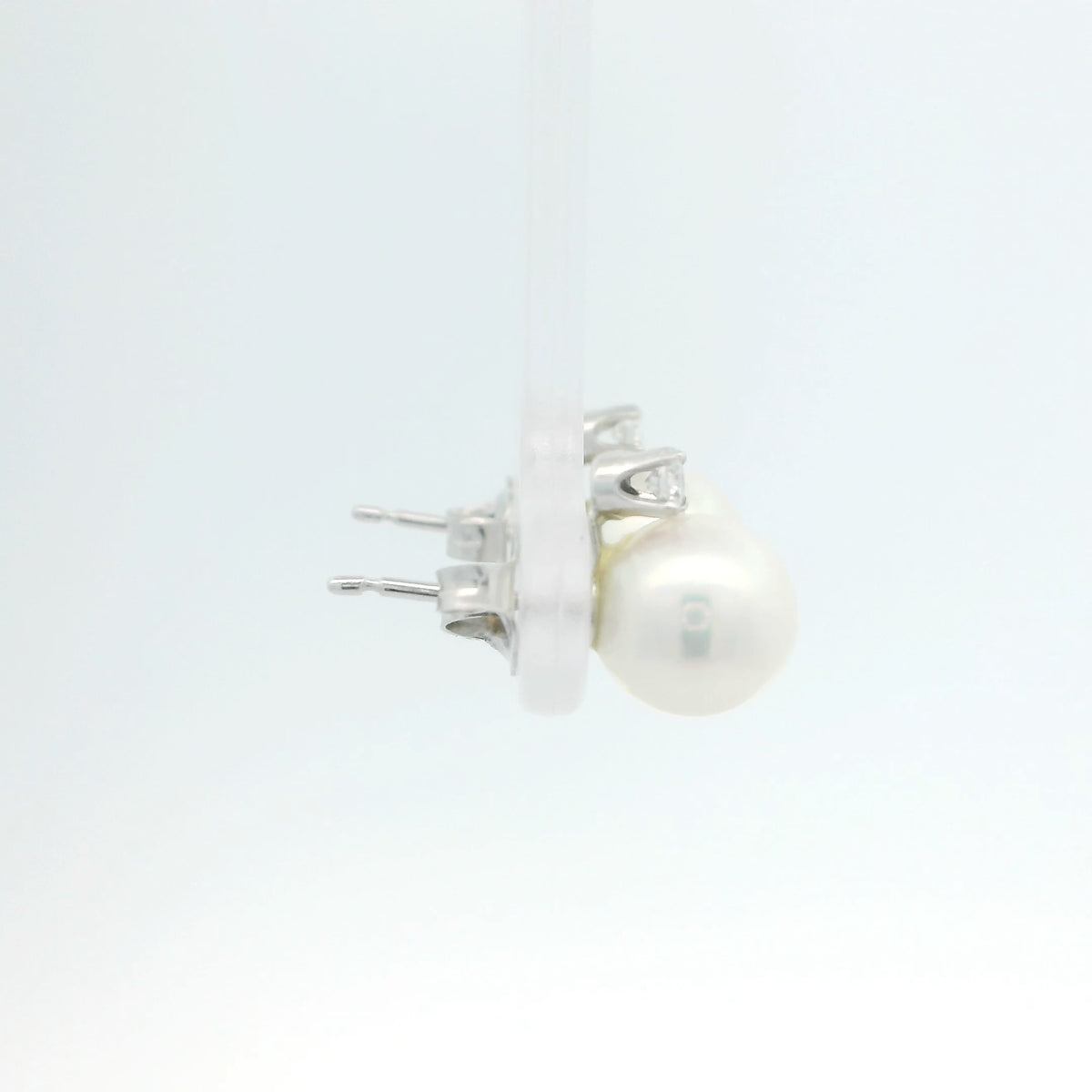 Pearl and Diamond Earrings