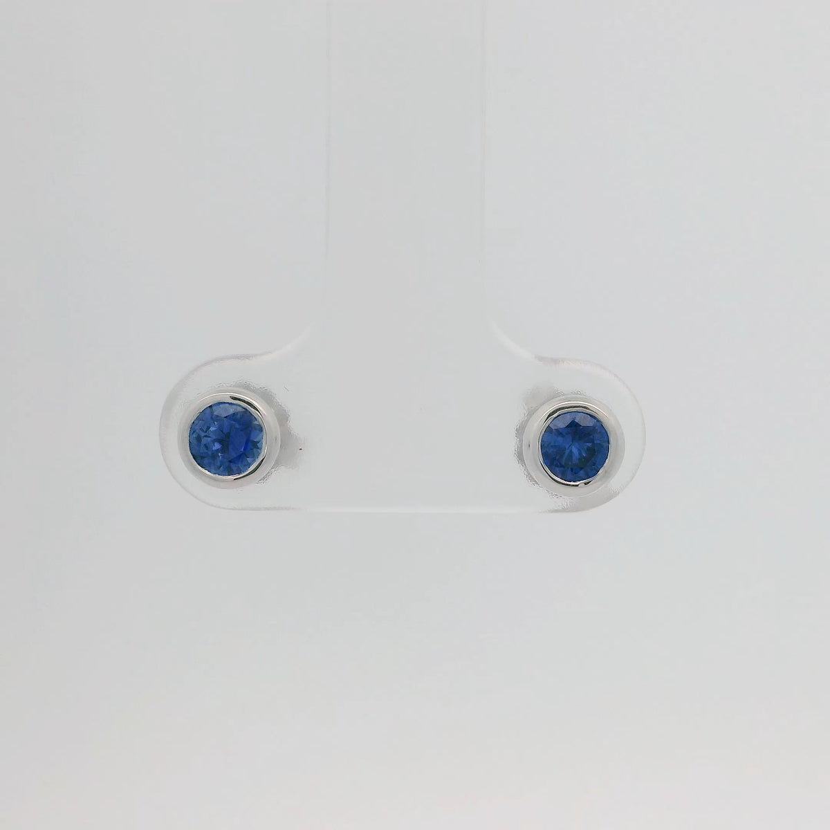 Sapphire Bezel Set Studs