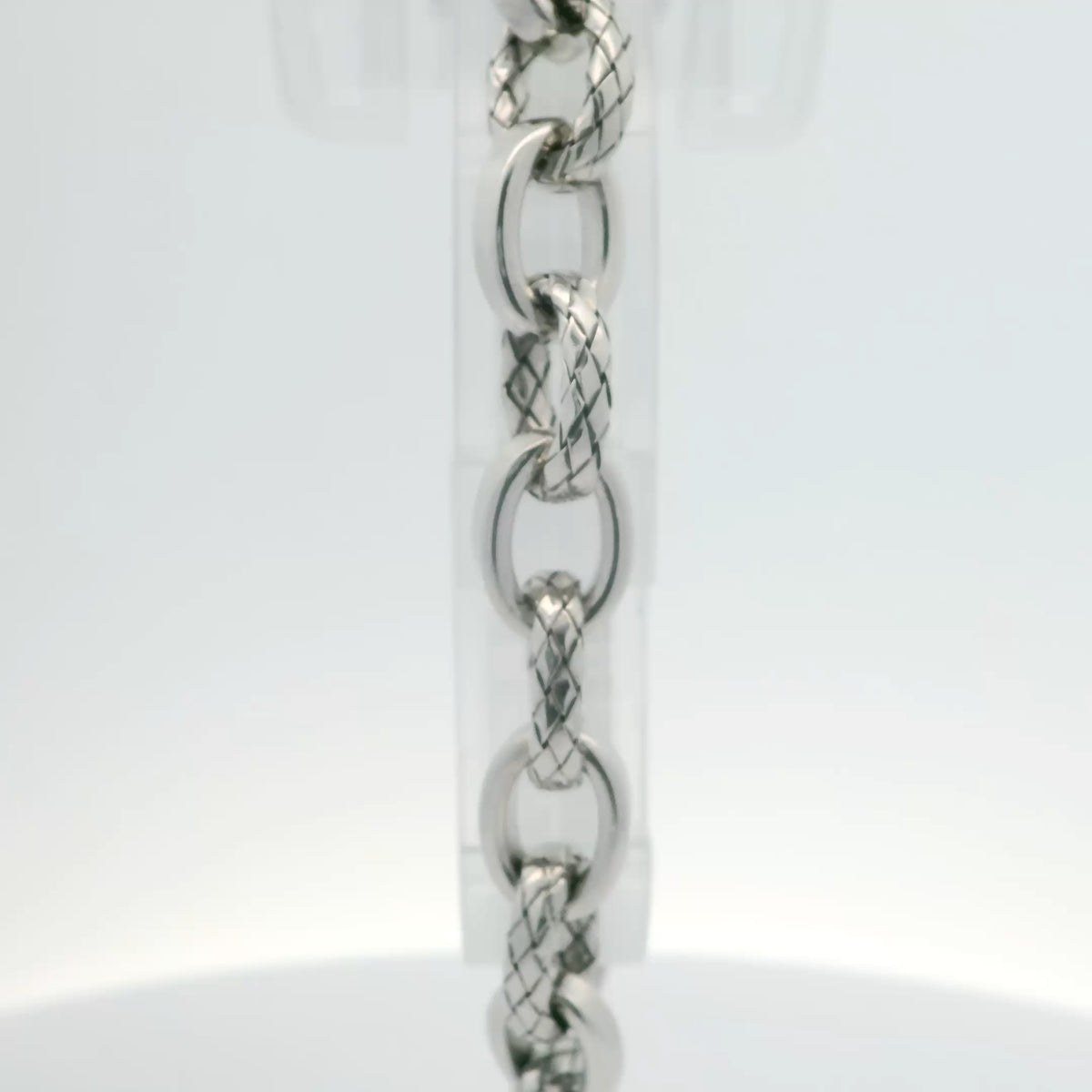 Alternating Link Silver Bracelet