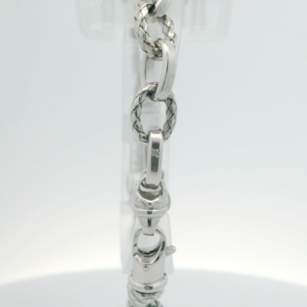 Alternating Link Silver Bracelet