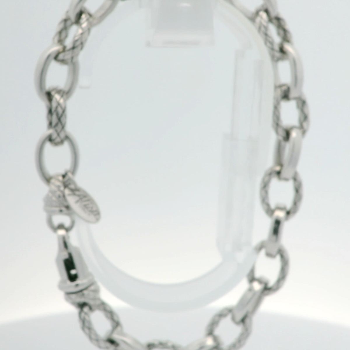 Alternating Link Silver Bracelet