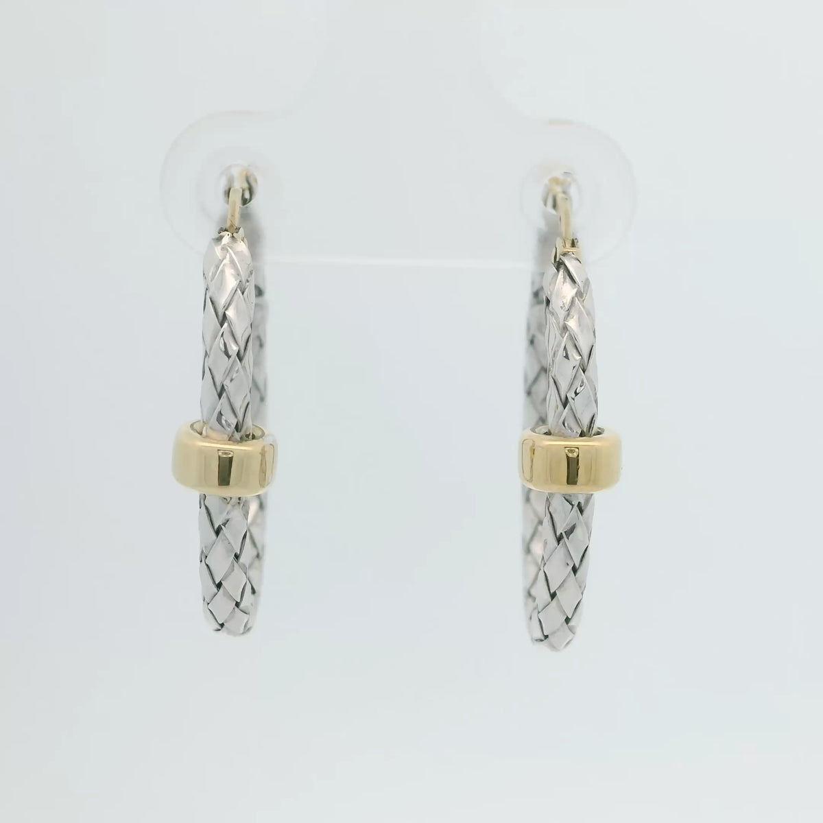 Two Tone Traversa Hoops