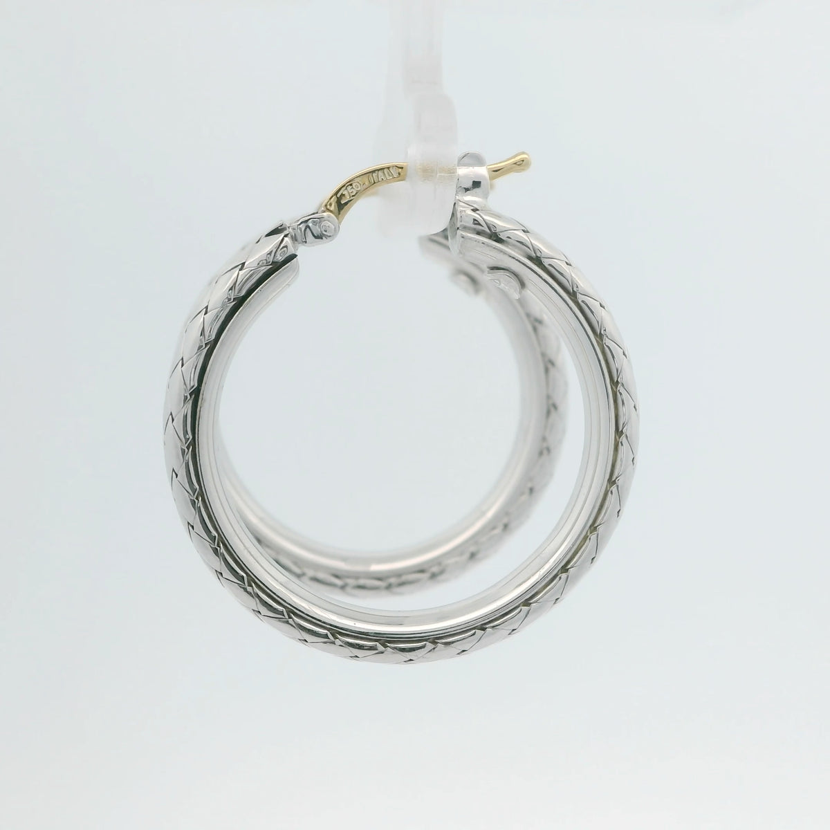 Silver Traversa Hoops