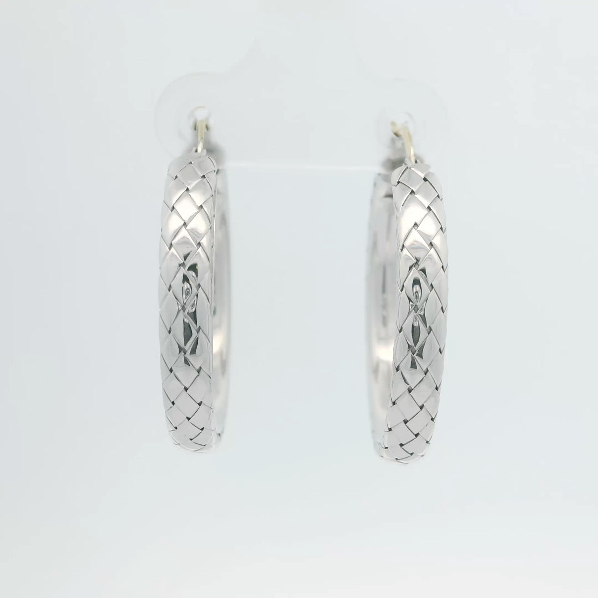 Silver Traversa Hoops