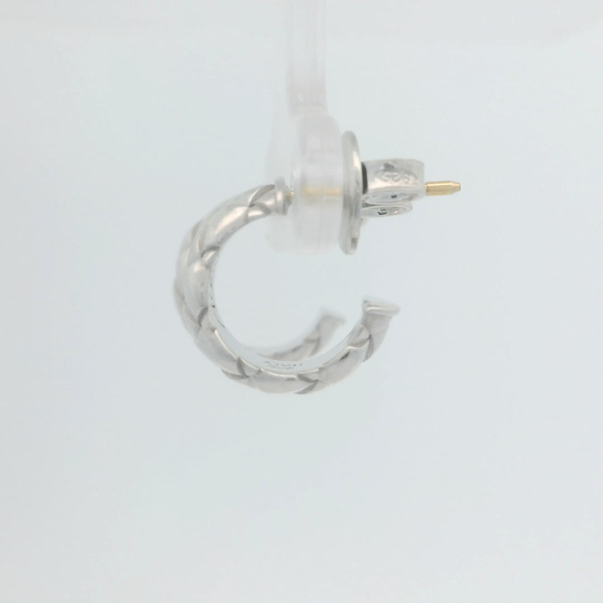 Silver Traversa Half Hoops