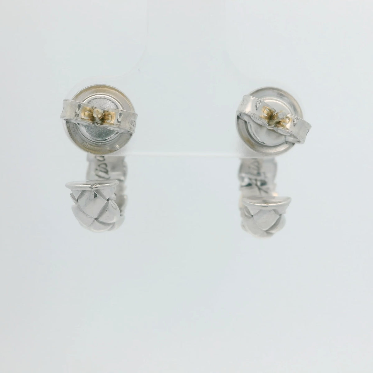 Silver Traversa Half Hoops