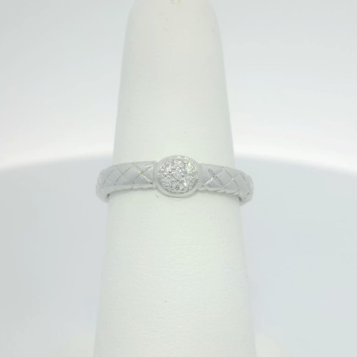 Silver Ring with Diamonds