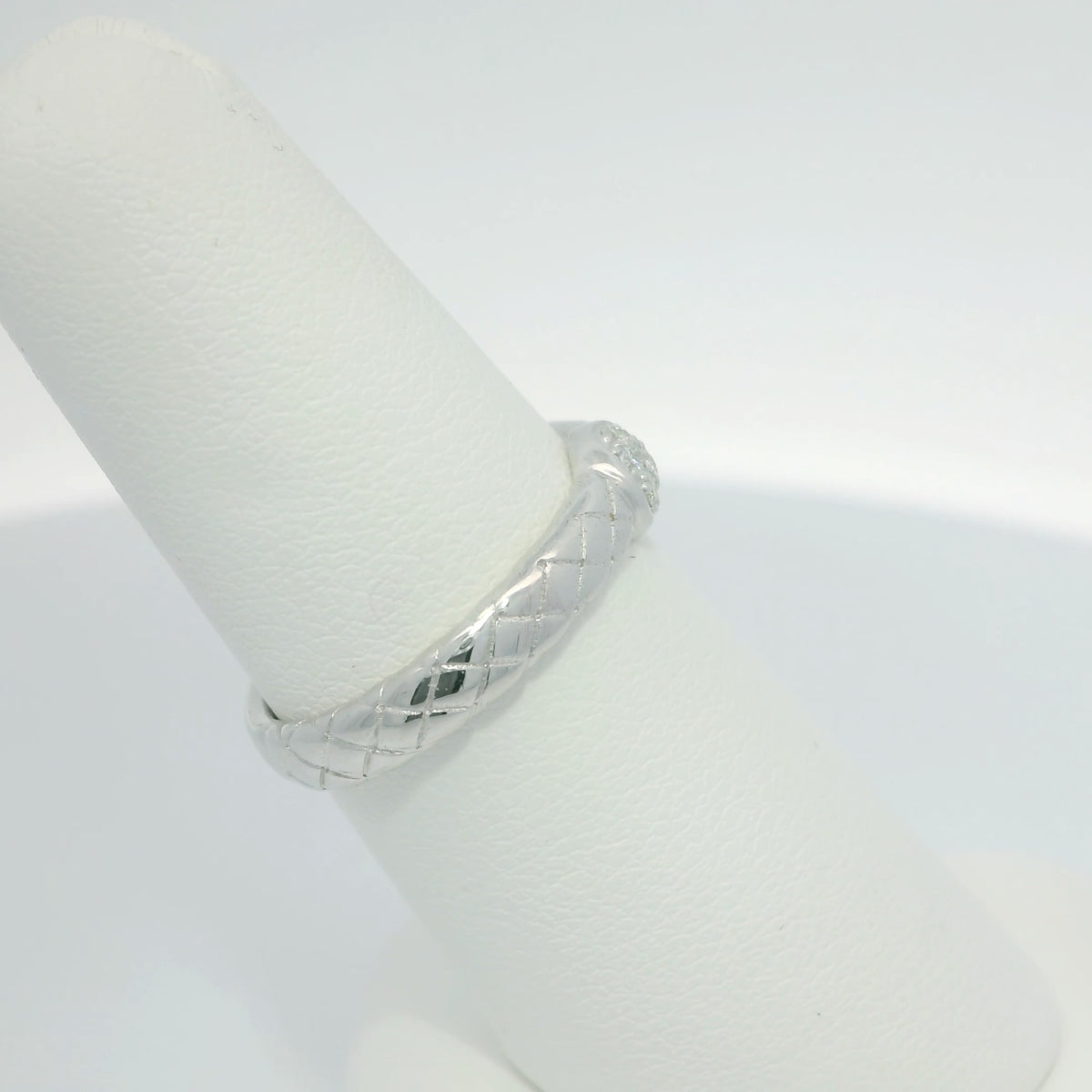 Silver Ring with Diamonds