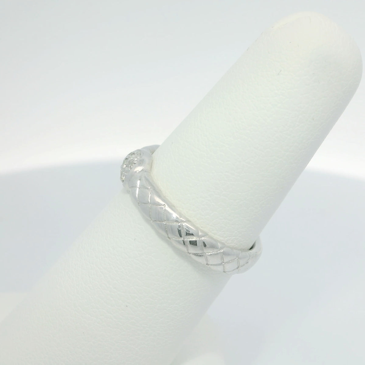 Silver Ring with Diamonds