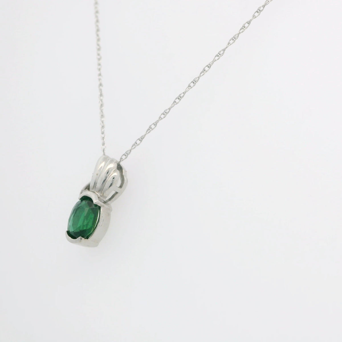 Vivid Green Chrome Tourmaline Necklace