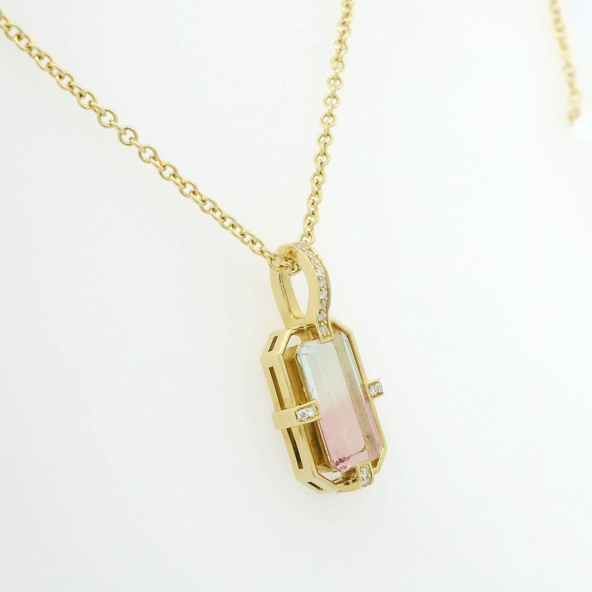 Bi-Color Tourmaline Necklace