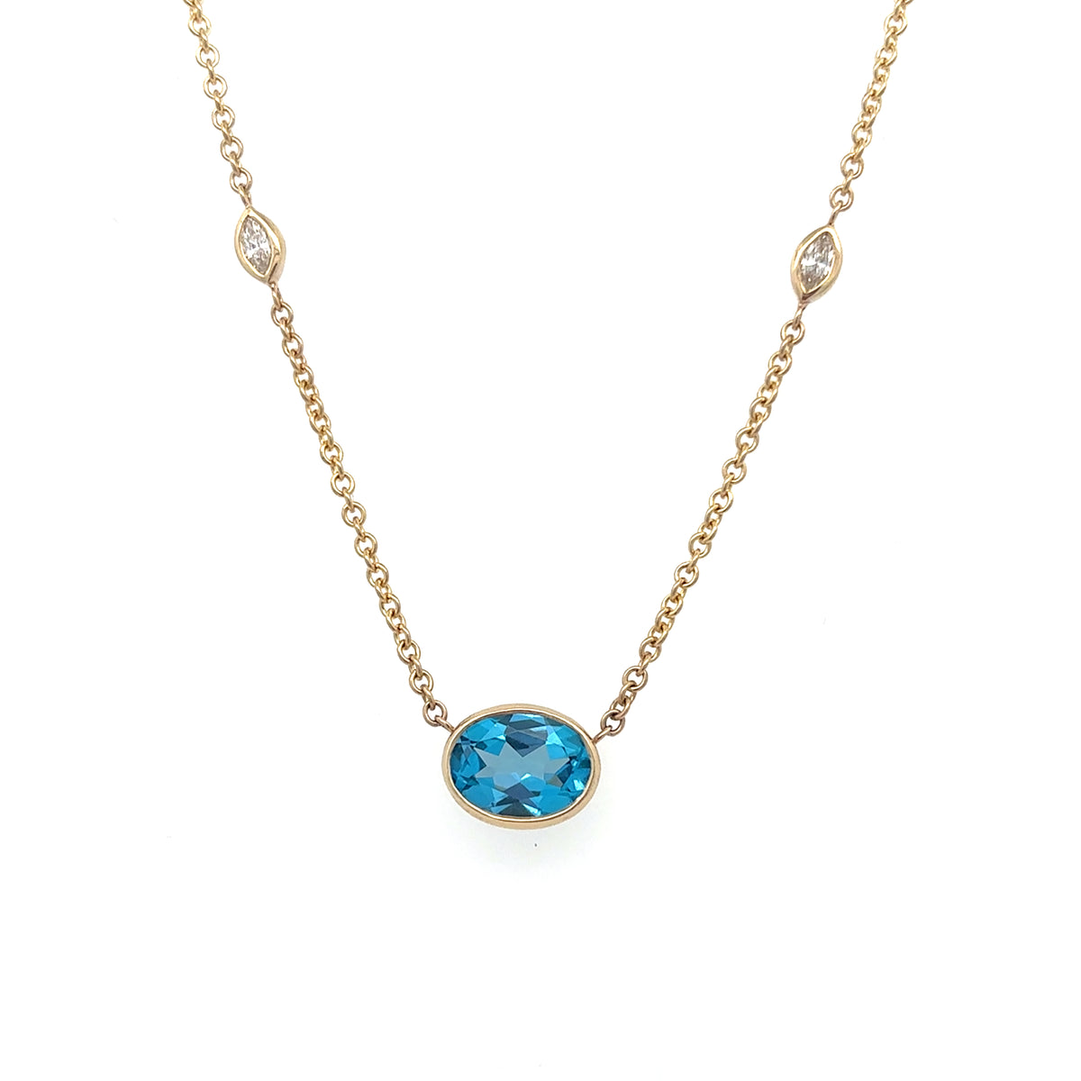 Blue Topaz Necklace