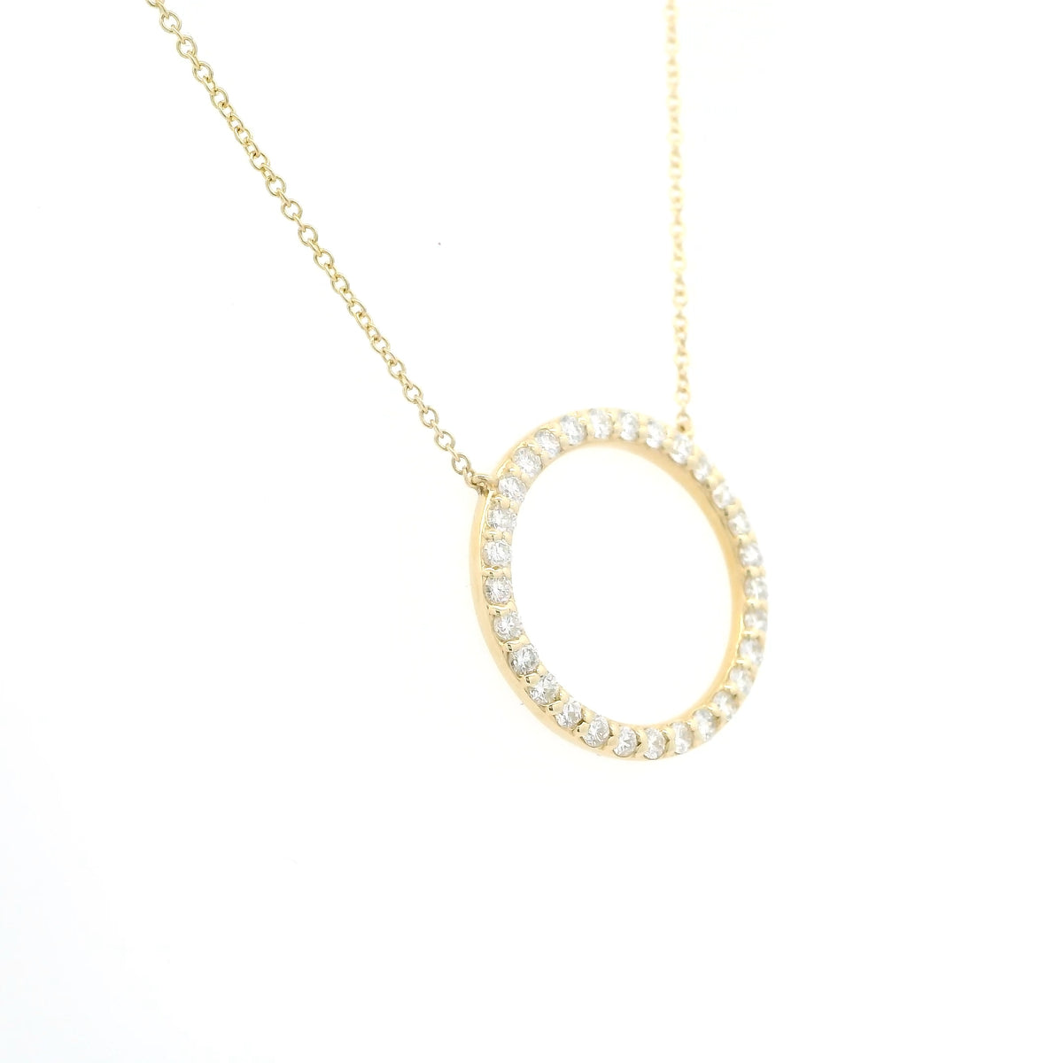 Diamond Circle Necklace