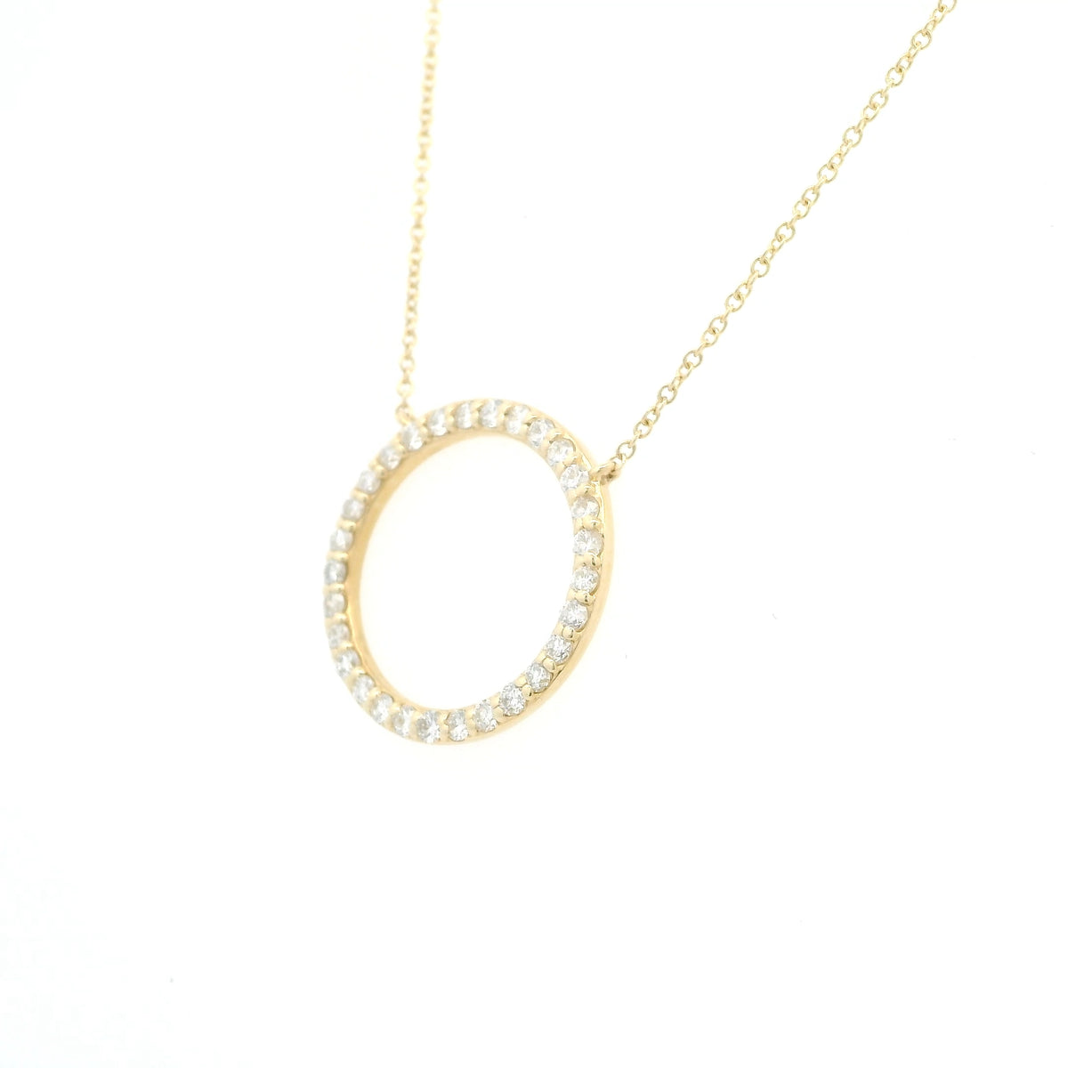 Diamond Circle Necklace