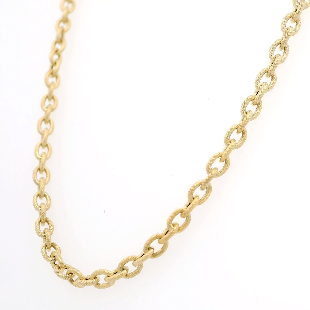 Textured Link Cable Chain