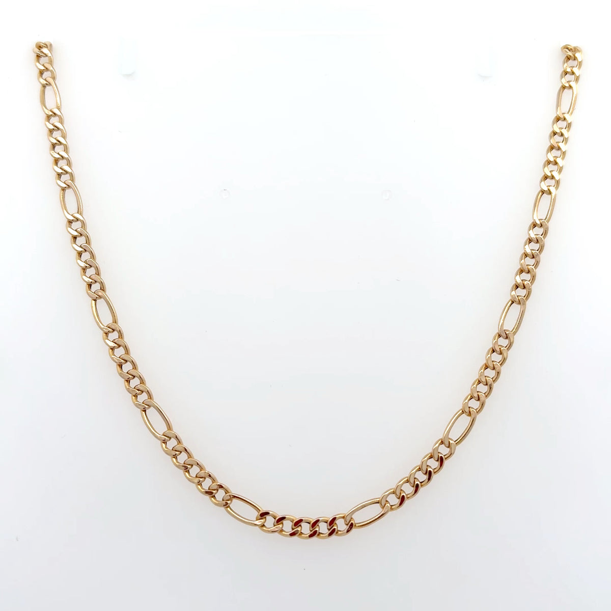 Solid Gold Figaro Chain
