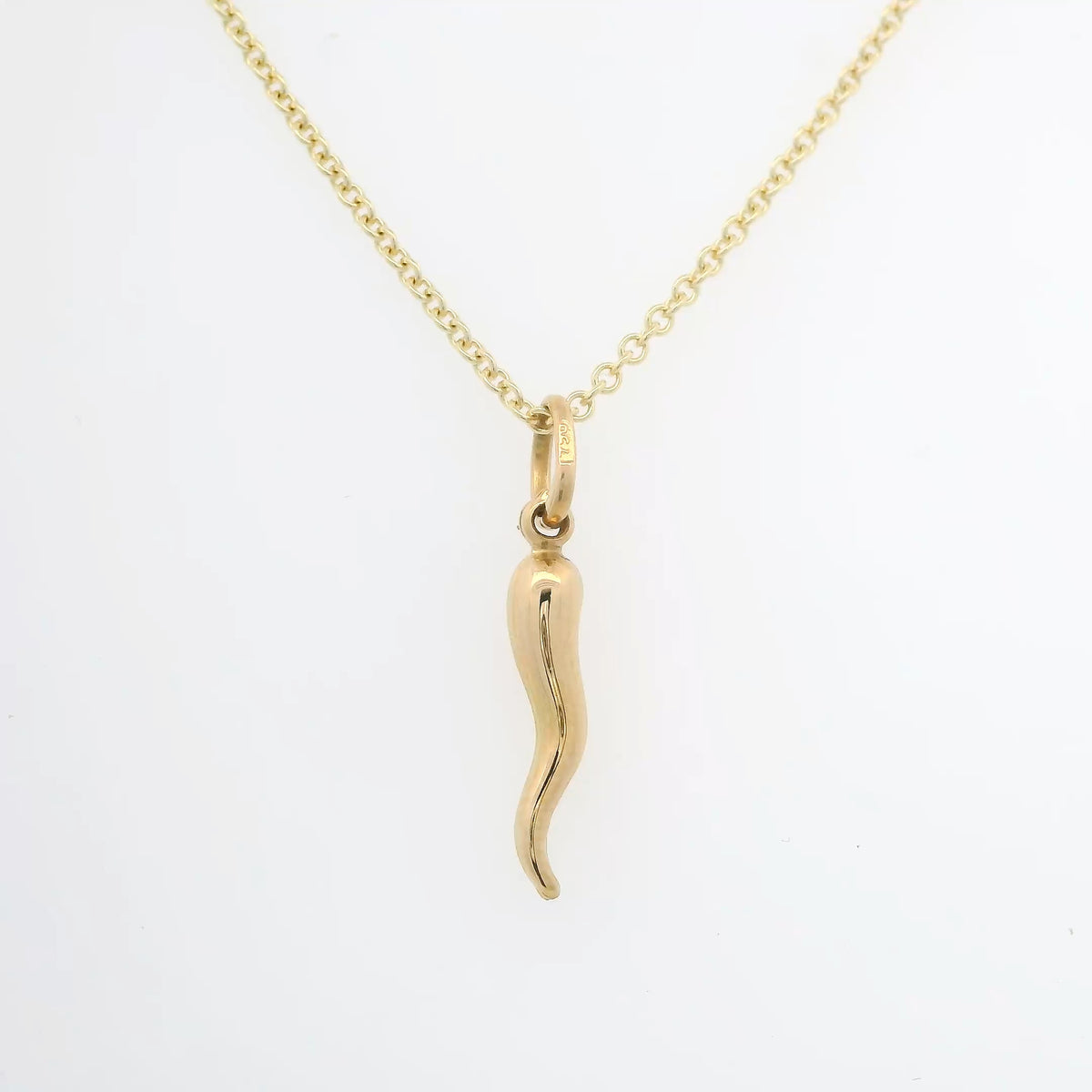 Gold Italian Horn Cornicello Pendant