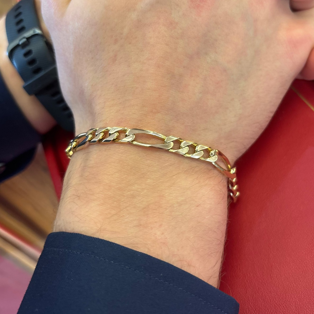 Yellow Gold Figaro Bracelet