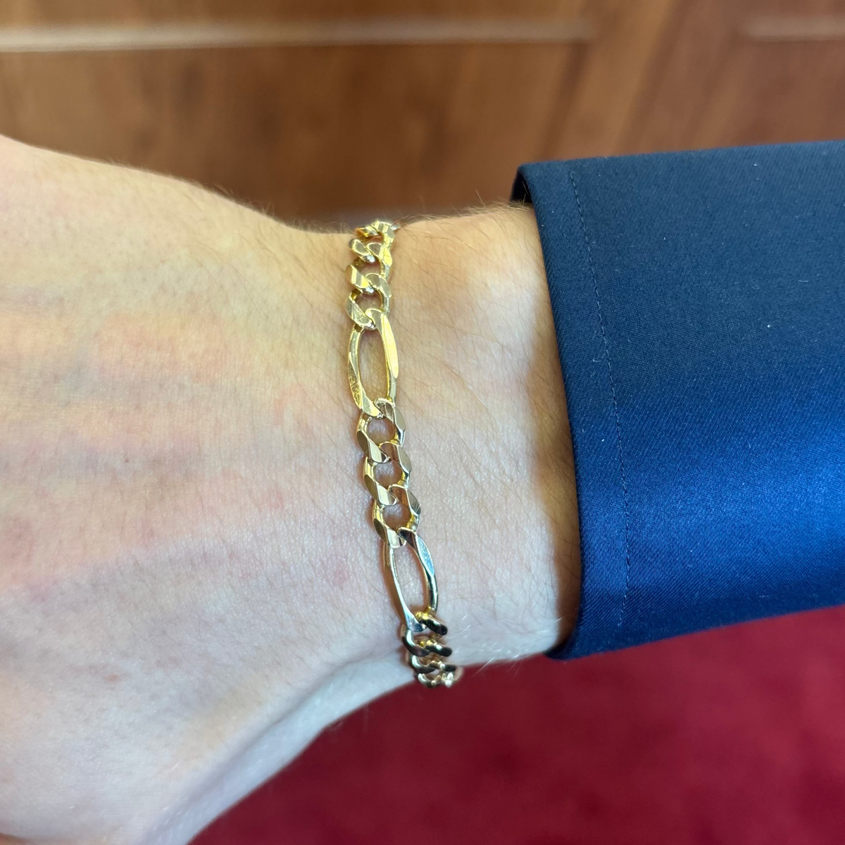 Yellow Gold Figaro Bracelet
