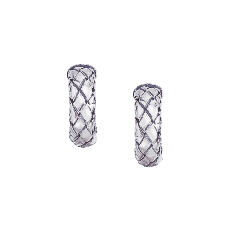 Silver Traversa Half Hoops