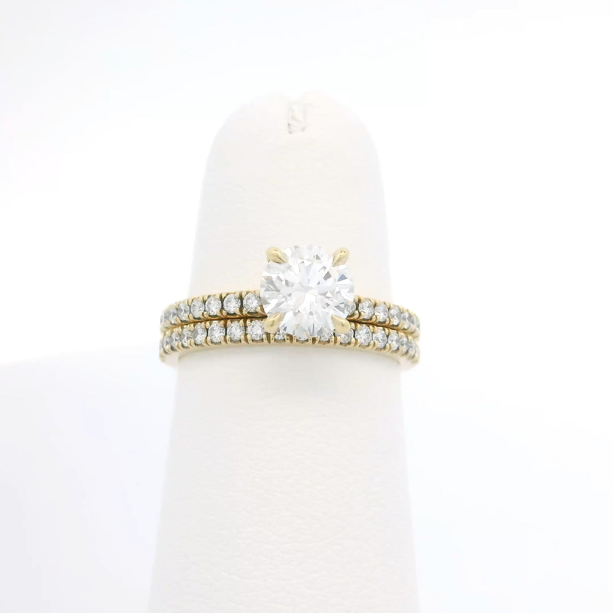 Engagement Ring and Wedding Band Set