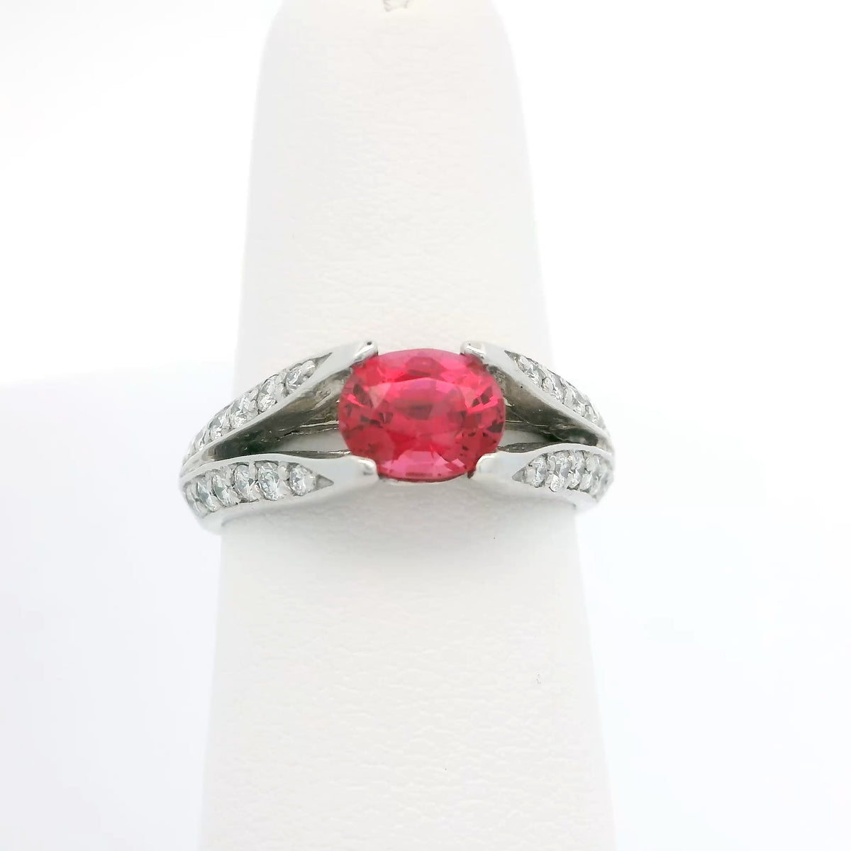 Peach Spinel Ring