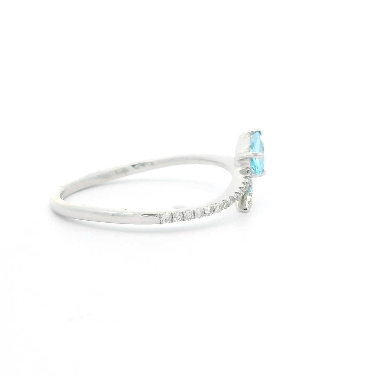 Blue Topaz Bypass Ring