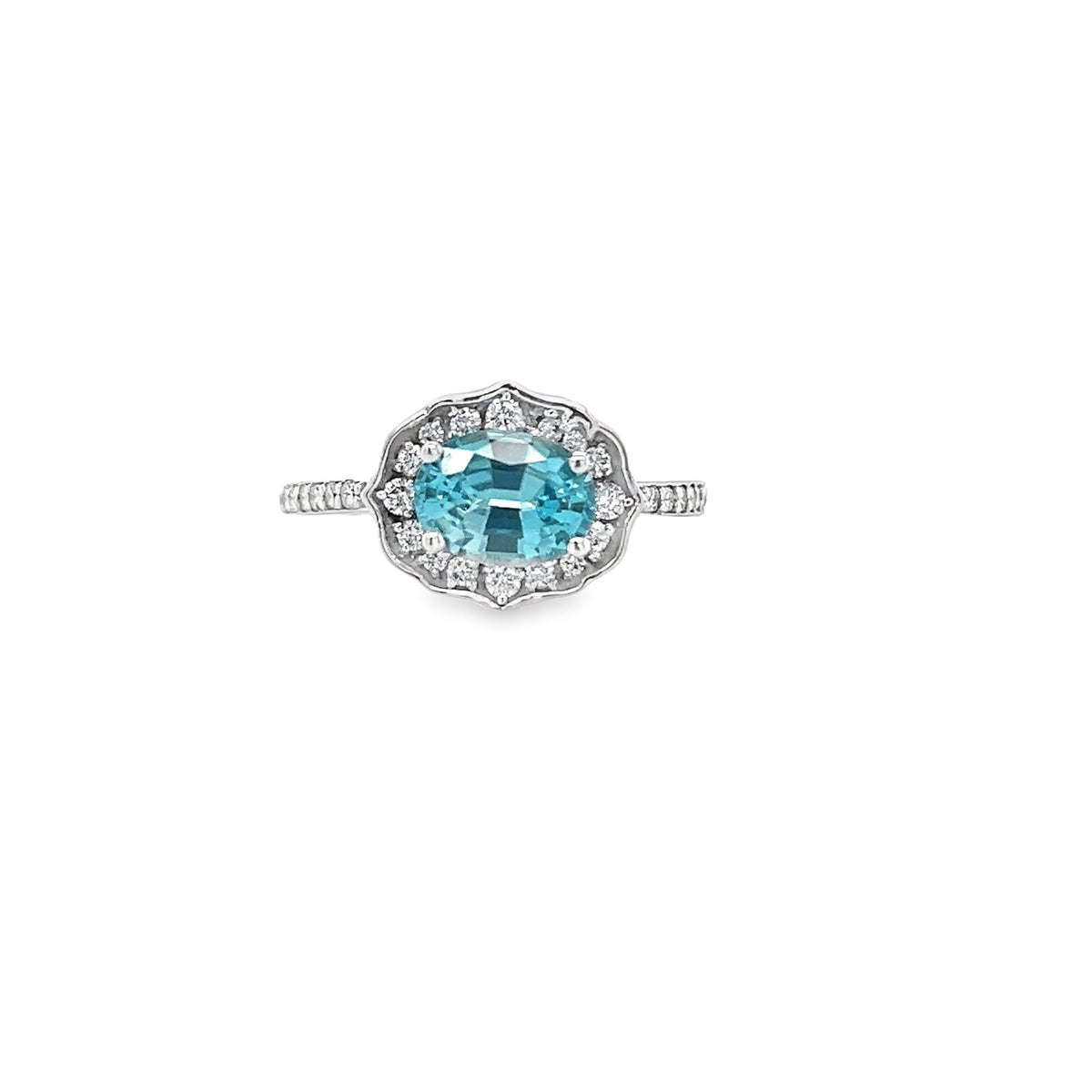 Blue Zircon Ring