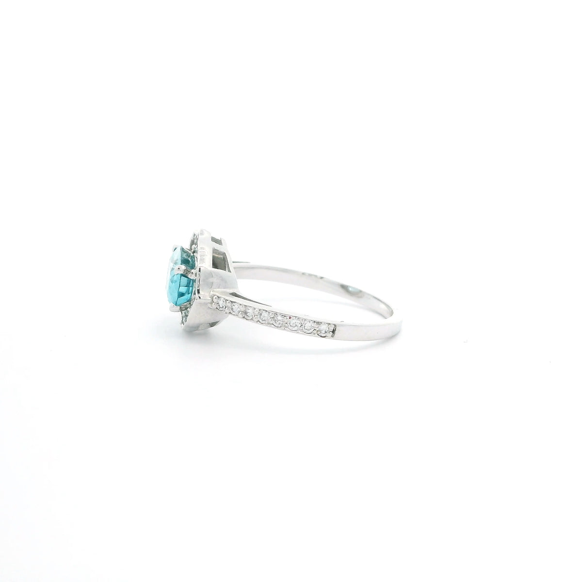 Blue Zircon Ring