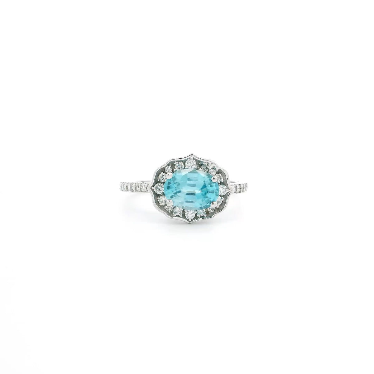 Blue Zircon Ring