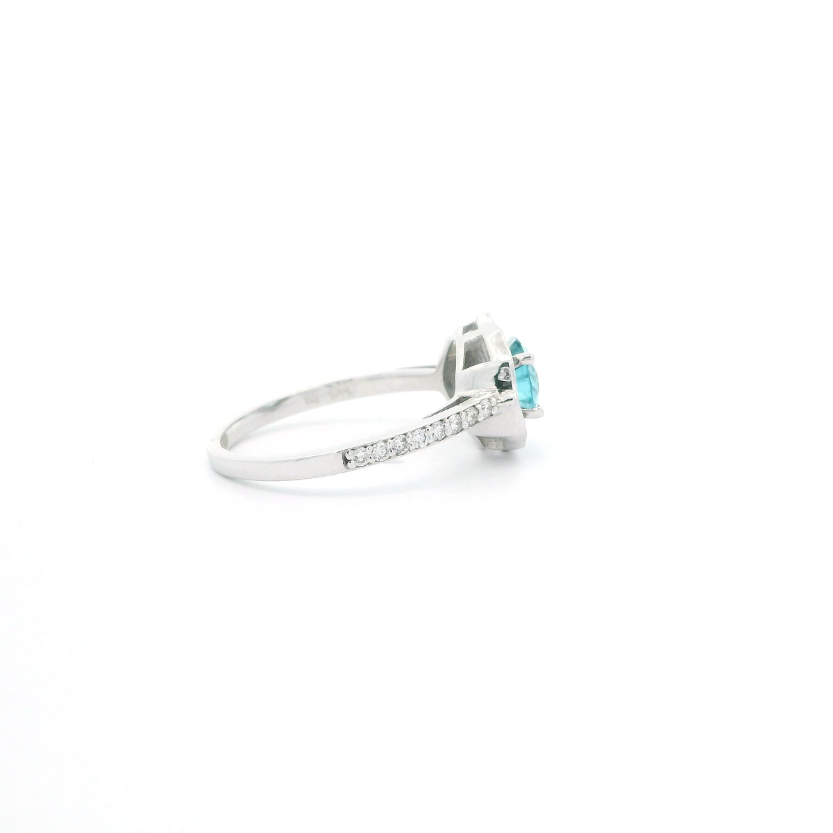Blue Zircon Ring