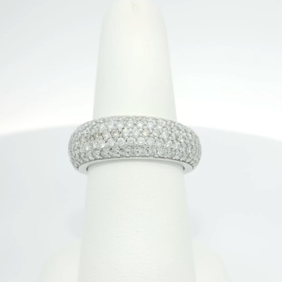 Pave Diamond Multi Row Band