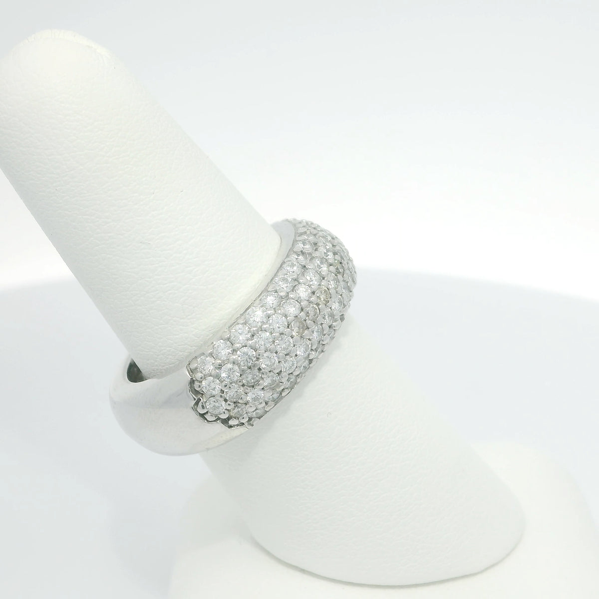 Pave Diamond Multi Row Band